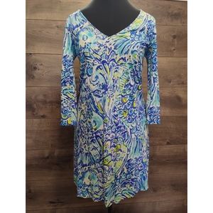 Lilly Pulitzer Erin Dress Blue Crush After Party Size XS